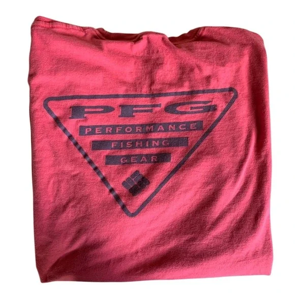 Columbia PFG Performance Fishing Gear Graphic T-Shirt Salmon - Picture 2 of 2